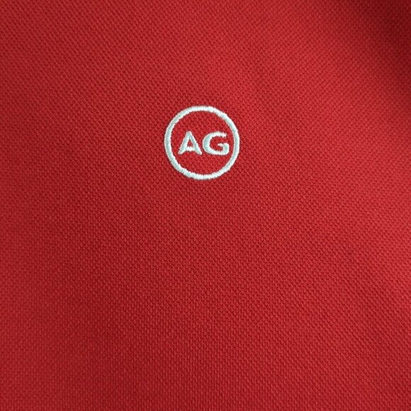 Adriano Goldschmied Men's Size 2XL Green Label Golf Polo Shirt Short Sleeve Red - Picture 5 of 11